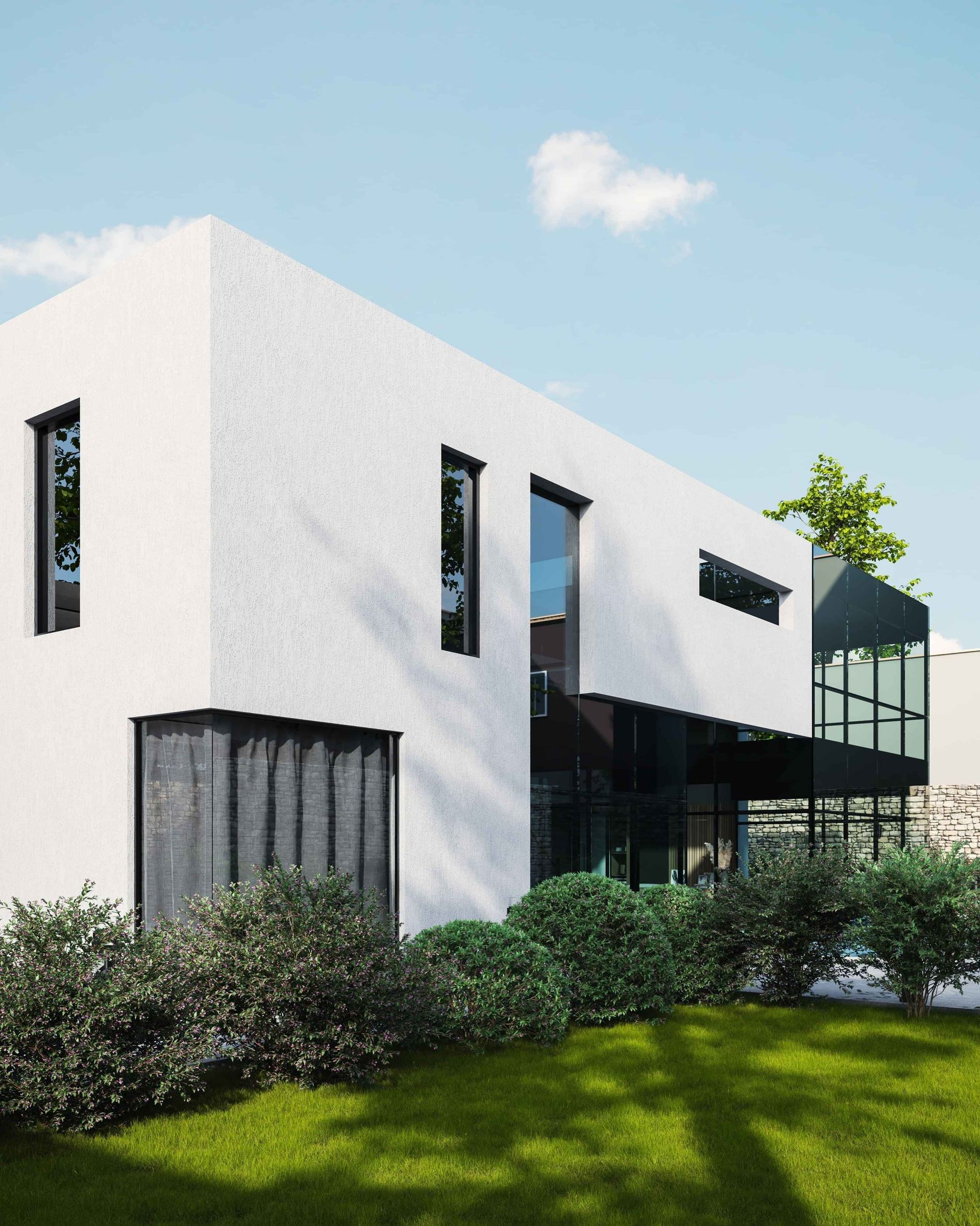 Modern construction project